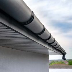 Black Seamless Gutters